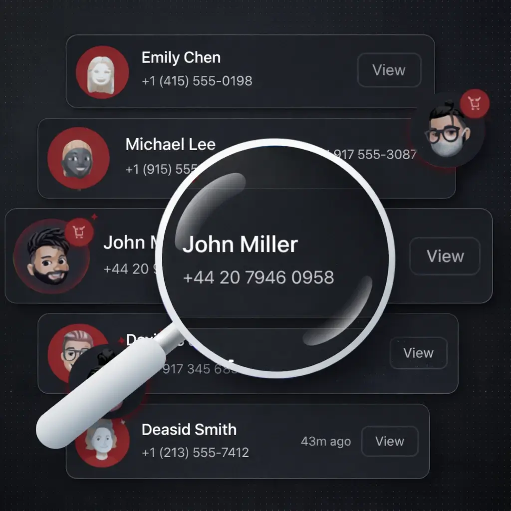 Search Contacts - Quickly find and access contact information from your database